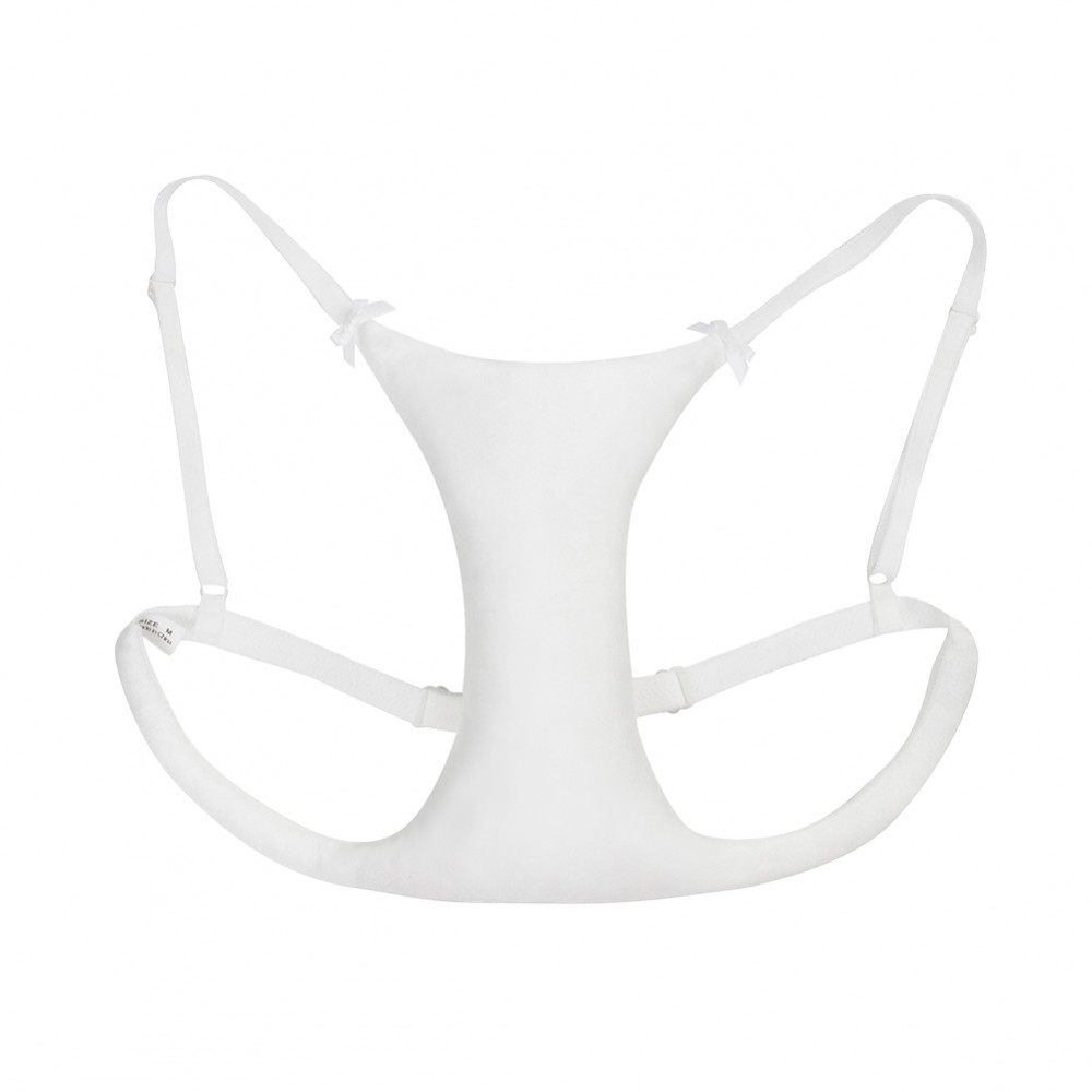 White Breast Support Pillow Bra Wrinkle Preventer